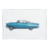 クラシックな車の1957年のChevy BelAireのカスタムの枕カバー 枕カバー (正面)