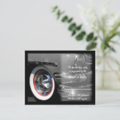 クラシックな車のrsvp 出欠カード (スタンド正面)