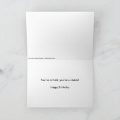 クラシックな車を運転している(犬)ドーベルマン・ピンシェル カード (内部)