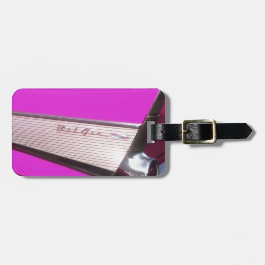 クラシックな車: シボレーBel Air ラゲッジタグ (正面横)