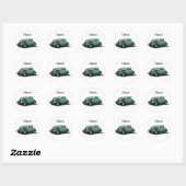 クラシックな車 ラウンドシール (シート)