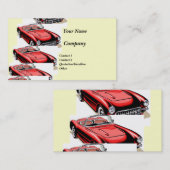 クラシックな車 名刺 (正面/裏面)
