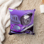 クラシックな車: 燃えるようなフードが付いているシボレー クッション (ブランケット)