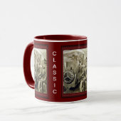 クラシックな車-退役軍人車-ヴィンテージ車 マグカップ (正面左)