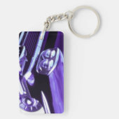 クラシックな車: 1958年のシボレー キーホルダー (裏面)