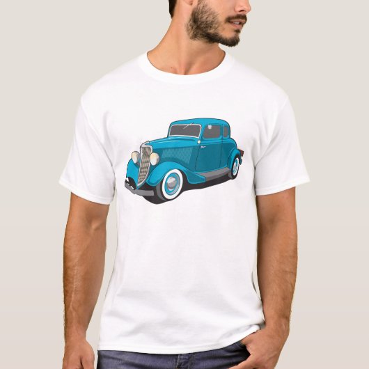 クラシックな車 Tシャツ (正面)