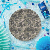 クラシックな軍のデジタル迷彩柄パターン ペーパープレート (パーティー)