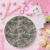 クラシックな軍のデジタル迷彩柄パターン ペーパープレート (パーティー)