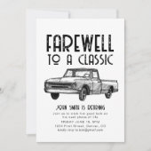 クラシックな退職パーティーの招待状 招待状 (正面)