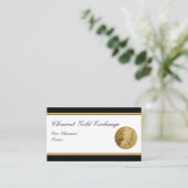 クラシックな金ゴールド投資名刺 名刺 (スタンド正面)