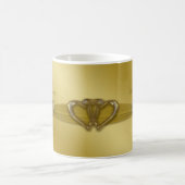 クラシックな金第50結婚記念日のコーヒー・マグ コーヒーマグカップ (中央)