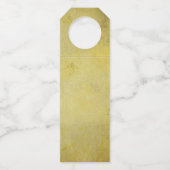 クラシックな金質のテンプレート ボトルネックタグ (裏面)