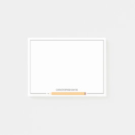 クラシックな鉛筆のフレームの文房具 学習時 ポストイット