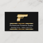 クラシックな銃器ビジネスカード 名刺 (正面)
