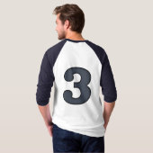 クラシックな鋼色第3 Tシャツ (裏面フル)