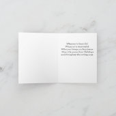 クラシックな闇の冬の情景に、キツネのクリスマスが浮かび上がる シーズンカード (内部)