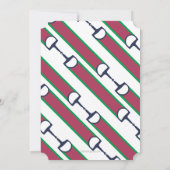 クラシックな馬術の21歳の誕生日 招待状 (裏面)