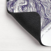 クラシックな馬 マウスパッド (コーナー)