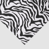 クラシックな黒と白のゼブラ柄 薄葉紙 (詳細)
