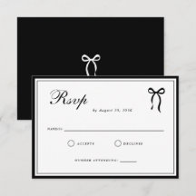クラシックな黒と白の結婚式