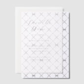 クラシックな黒と白の結婚式Save the Date ベラム紙招待状 (オフセット (招待状))