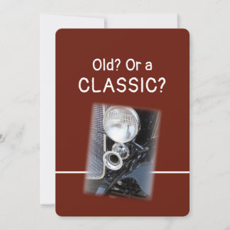 クラシックな1920年代のベントレー おもしろい誕生日カード カード