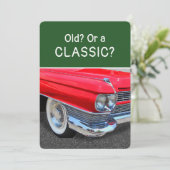 クラシックな1960年代の自動車の楽しい誕生日カード カード (スタンド正面)