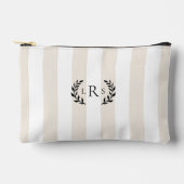 クラシックな3つのイニシャル・ローレル・モノグラム アクセサリーポーチ (正面)