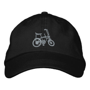 クラシックな60年代のアカエイ筋肉バイクの自転車の帽子 刺繍入りキャップ