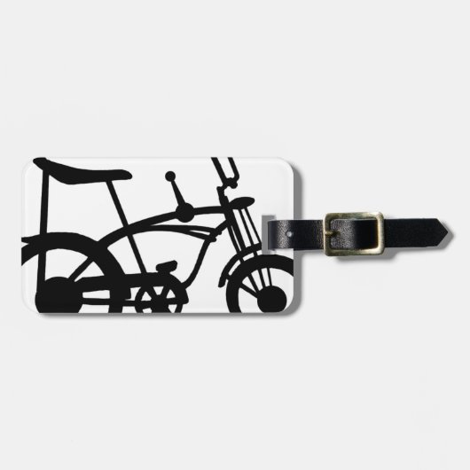 クラシックな60年代のバイクBICYLE SCHWINNのアカエイのバイク ラゲッジタグ (正面横)