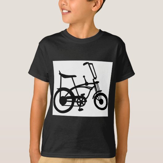 クラシックな60年代のバイクBICYLE SCHWINNのアカエイのバイク Tシャツ (正面)