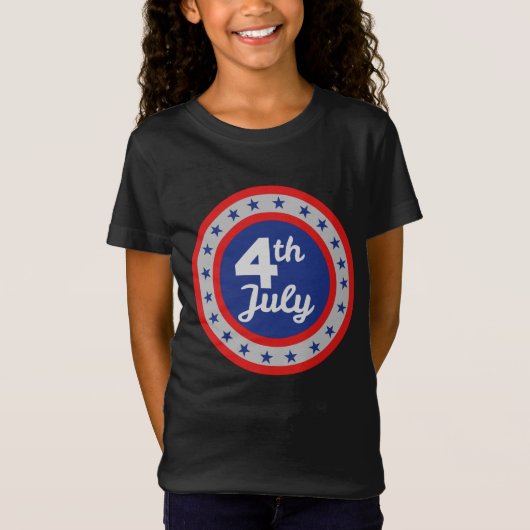 クラシックな7月4日 独立記念日Tシャツ Tシャツ (正面)