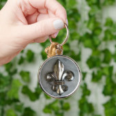 クラシックな（紋章の）フラ・ダ・リKeychain キーホルダー (手)