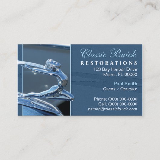 クラシックなBuickの名刺 名刺 (正面)