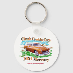 クラシックなCruisin車の1951年の水星 キーホルダー