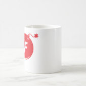 クラシックなFの爆弾のマグ コーヒーマグカップ (中央)