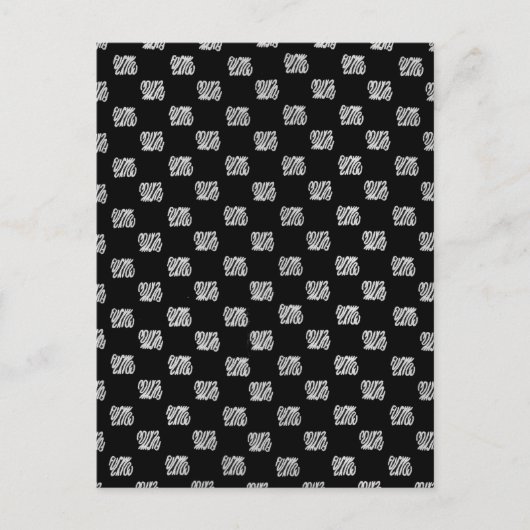 クラシックなfuckyouパターン ポストカード (正面)