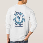 クラシックなMar1スポーツの魚釣りの綿の長袖 Tシャツ (裏面)