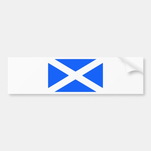 クラシックなsaltireの旗のイメージ バンパーステッカー (正面)