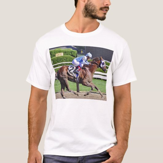 クラシックなSaratogaの競馬のTシャツ Tシャツ (正面)