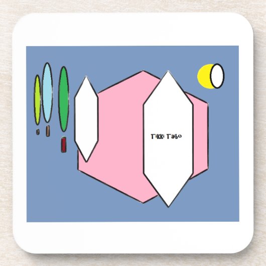 クラシックなTikki Taibo。  コースター (正面)