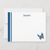 クラシックなTorahは平らなノート感謝していしています ノートカード (正面)