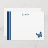 クラシックなTorahは平らなノート感謝していしています ノートカード (正面/裏面)