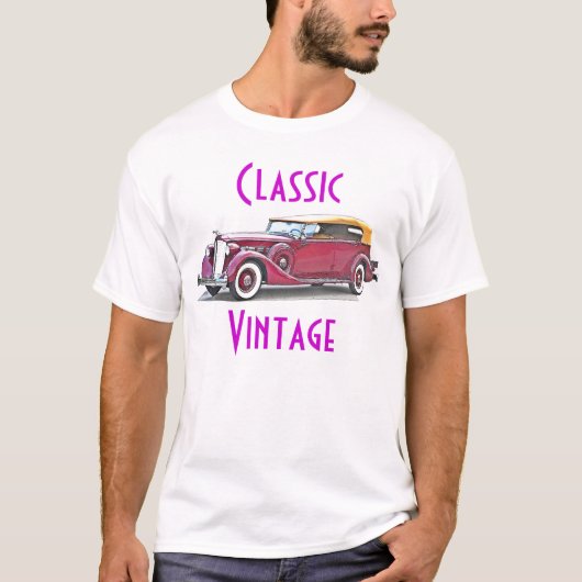 クラシックなVinatage Packard Tシャツ (正面)