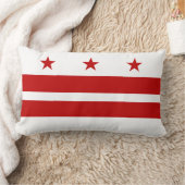 クラシックなWashington D.C. Flag ランバークッション (ブランケット)