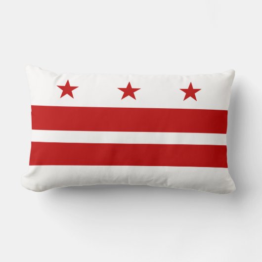 クラシックなWashington D.C. Flag ランバークッション (正面)