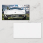 クラシックのコルベット車の名刺 コーリングカード (正面/裏面)
