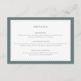 クラシックのスキャロプ結婚ド・エッジのエンクロージャ・カード エンクロージャーカード