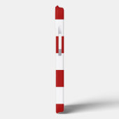 クラシックのチェック模様の赤と白パターン Case-Mate iPhoneケース (裏面 / 左)