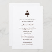 クラシックのティアドケーキブライダルシャワー招待 招待状 (正面/裏面)